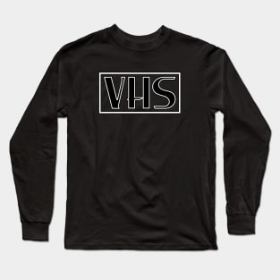 Video Home System - VHS by Basement Mastermind Long Sleeve T-Shirt